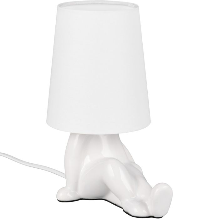 Trio  R56531001-TR Tafellamp Huma wit 25cm