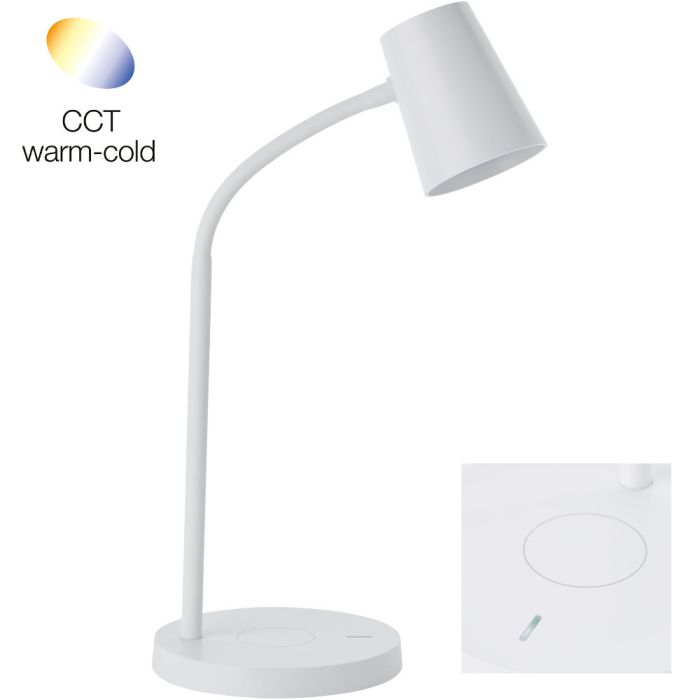 Brilliant G93098/05-BR Tafellamp Illa wit 26cm