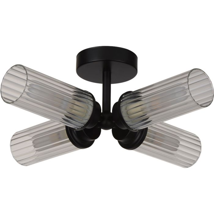 Searchlight SL-29984BK Plafondlamp Imperial zwart 39cm