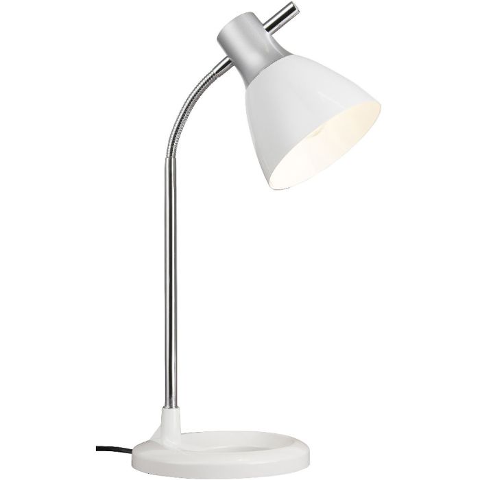 Brilliant 92762/05-BR Bureaulamp Jan wit 52cm