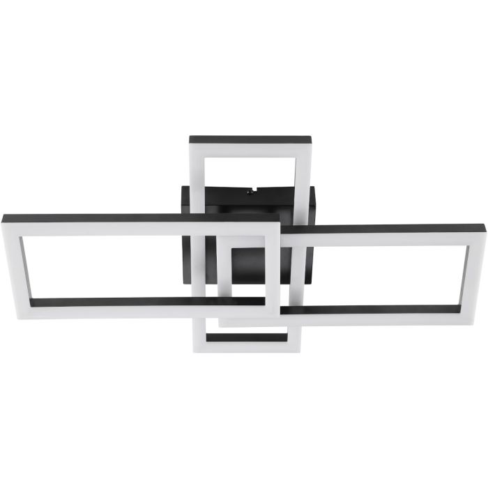 Brilliant G81160/06-BR Plafondlamp Jorvic zwart 48cm