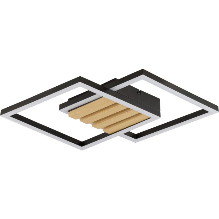 Brilliant G80975/76-BR Plafondlamp Kaleo hout 38cm