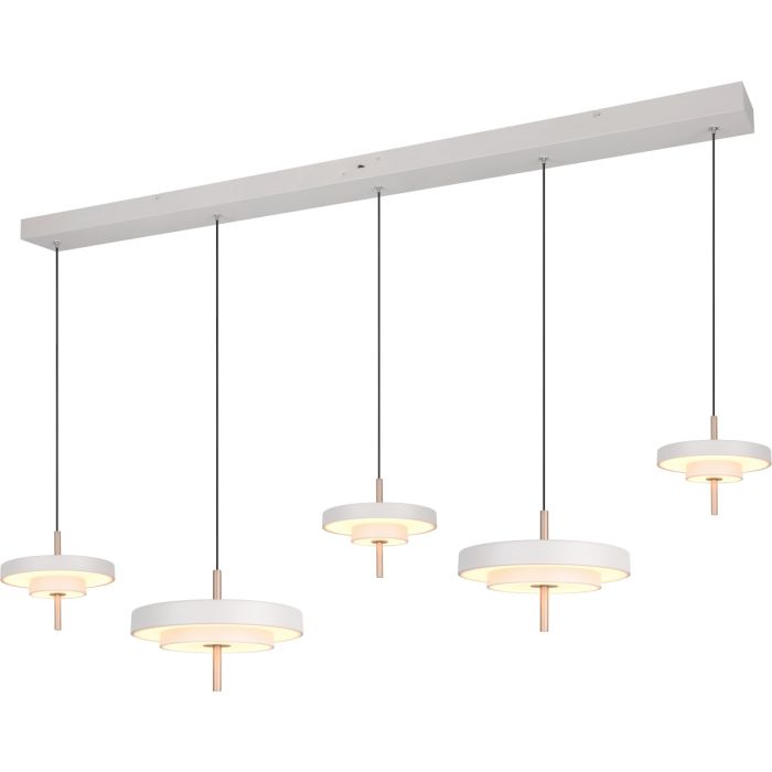 Trio  340210576-TR Hanglamp Keaton grijs 140cm