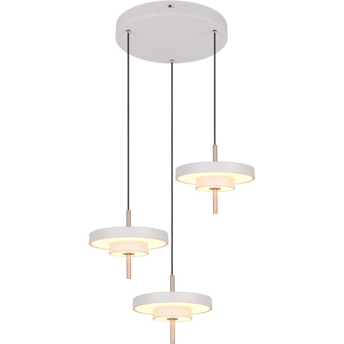 Trio  340230376-TR Hanglamp Keaton grijs 45cm