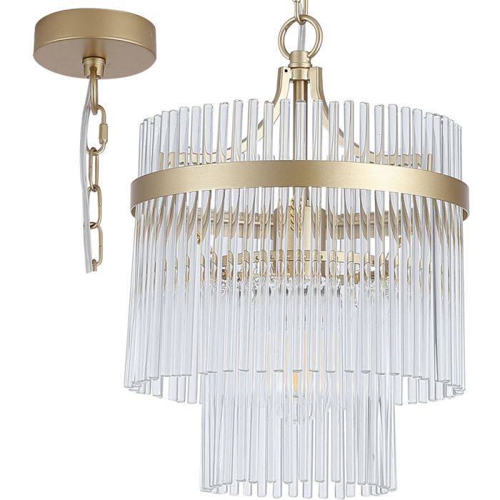 Searchlight SL-11200-1GO Hanglamp Lara goud 26cm