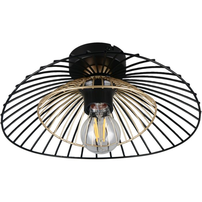 Trio  R66791032-TR Plafonniere Lauris zwart 30cm