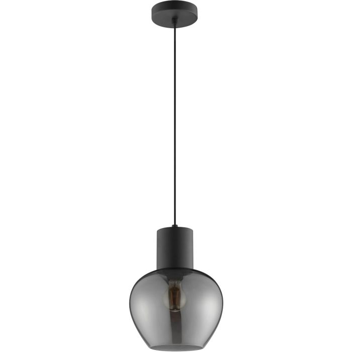 Brilliant 51293/93-BR Hanglamp Ligari rookglas 23cm