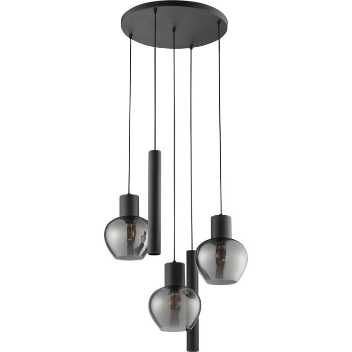 Brilliant 51295/93-BR Hanglamp Ligari rookglas 68cm
