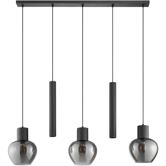 Brilliant 51296/93-BR Hanglamp Ligari rookglas 123cm