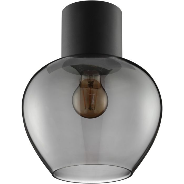 Brilliant 81075/93-BR Plafondlamp Ligari rookglas 23cm