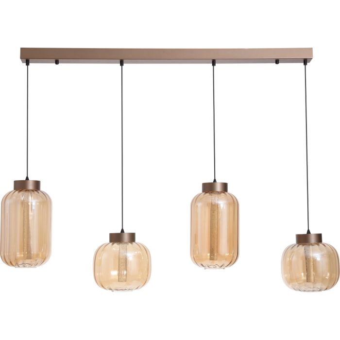 Searchlight SL-84510-4AM Hanglamp Lille koffie 103cm