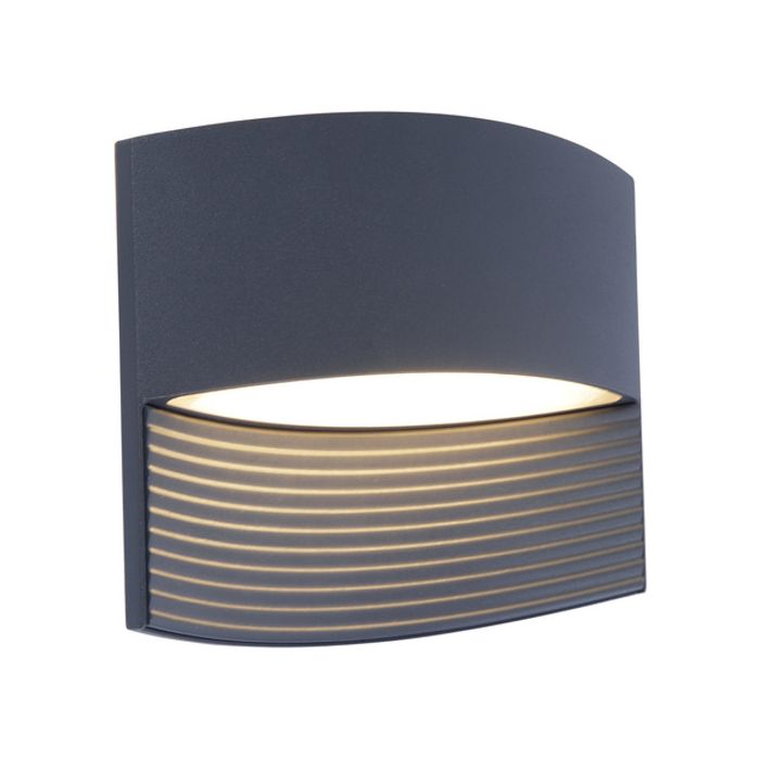 Lutec LT5193201118 Wandlamp Lotus antraciet 18cm