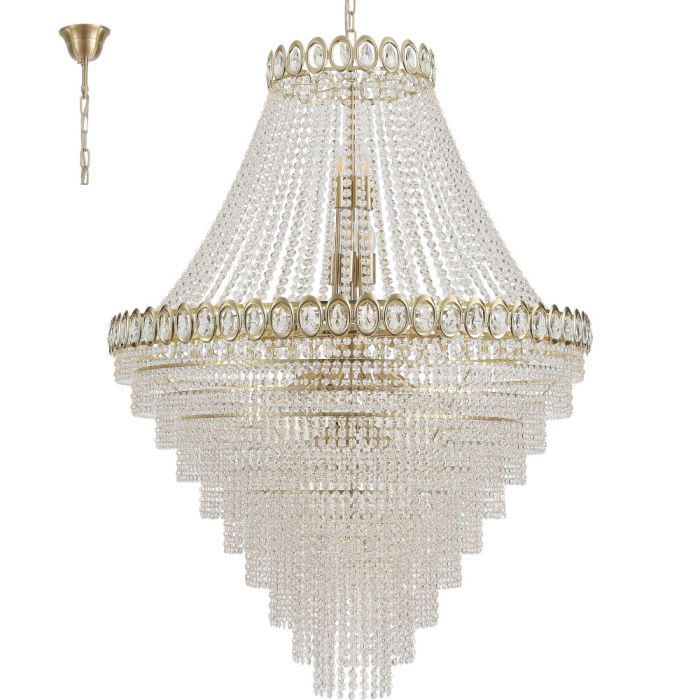 Searchlight SL-1711-102SB Kroonluchter Louis Phillipe goud 100cm