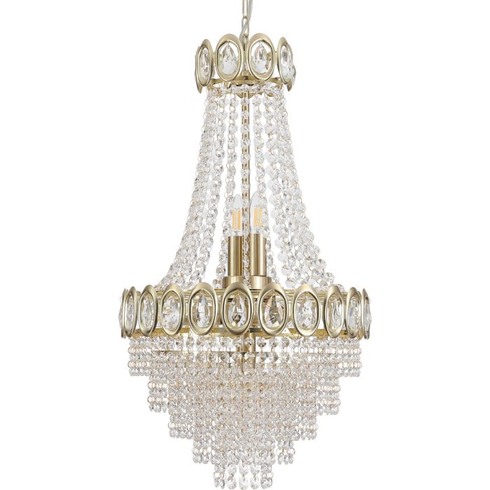 Searchlight SL-1611-6SB Kroonluchter Louis Phillipe kristal 40cm