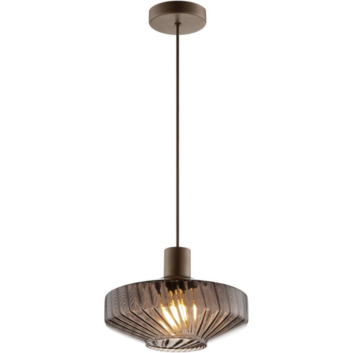 Brilliant 51500/20-BR Hanglamp Lyn koffie 28cm