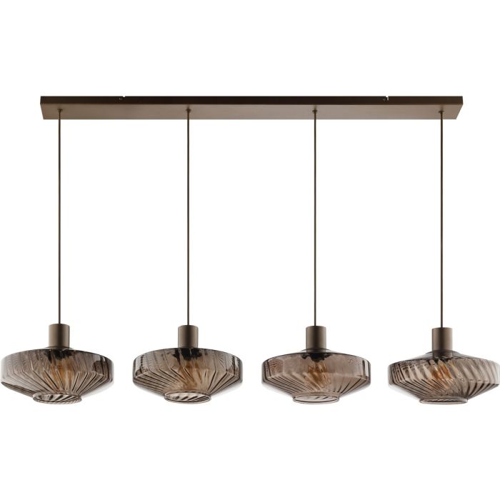 Brilliant 51502/20-BR Hanglamp Lyn koffie 130cm