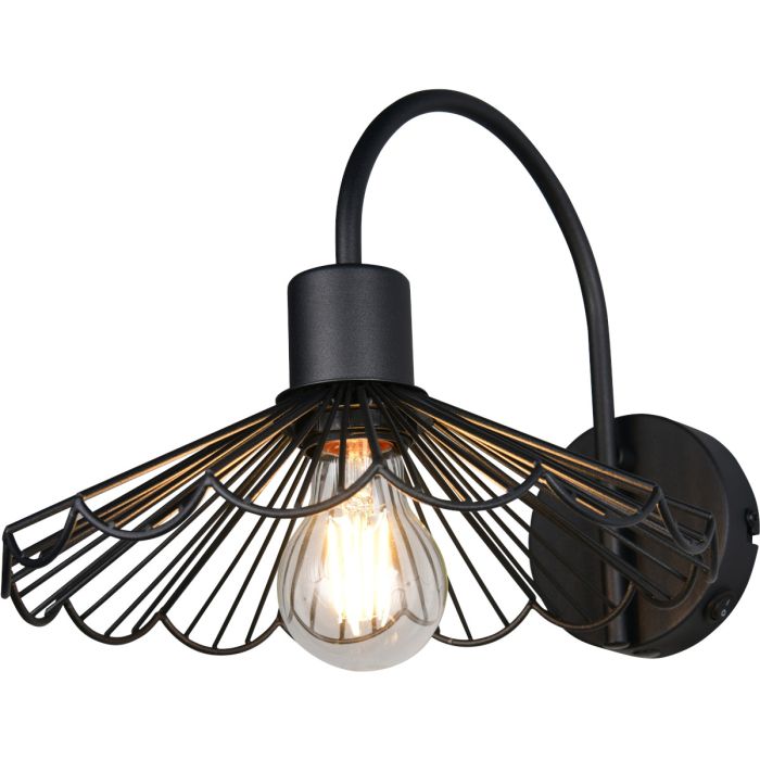 Trio  R26431732-TR Wandlamp Margarita zwart 25cm