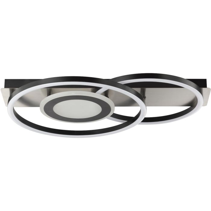 Brilliant G81167/76-BR Plafondlamp Maureen zwart 55cm