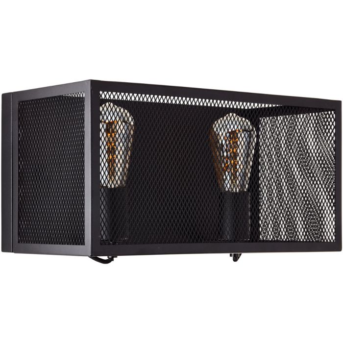 Brilliant 99732/86-BR Wandlamp Maze zwart 40cm