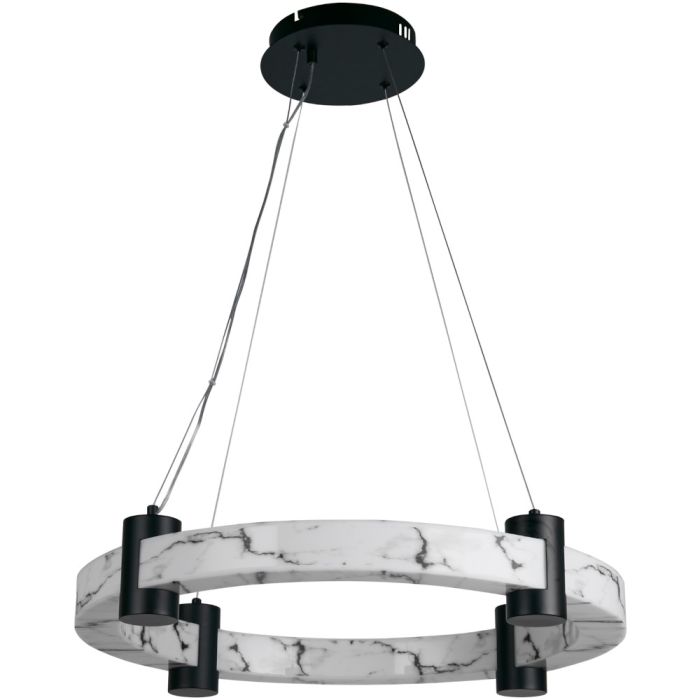Searchlight SL-10868-1BK Hanglamp Moonbeam marmer 61cm