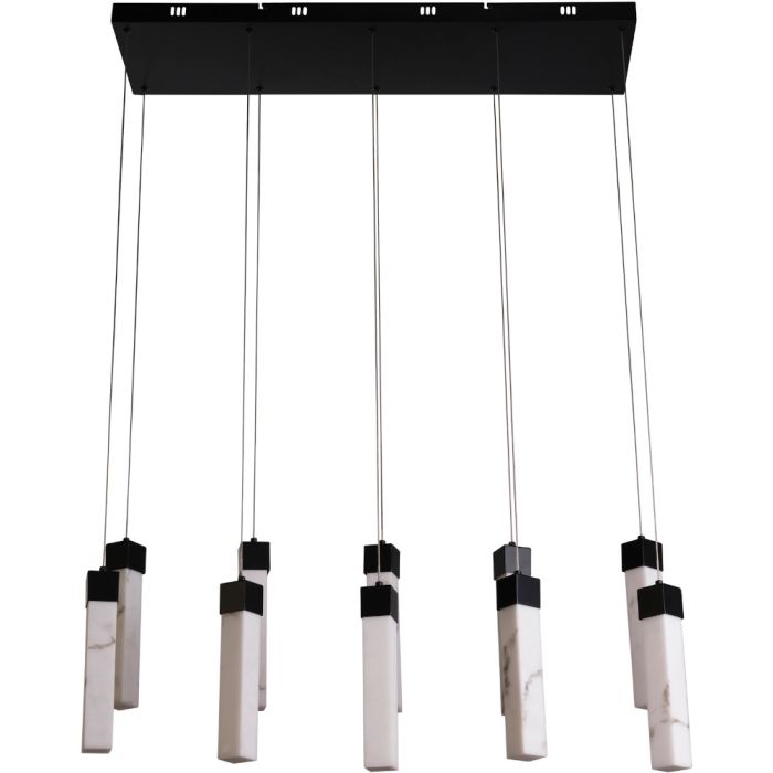 Searchlight SL-10879-10BK Hanglamp Moonbeam marmer 93cm