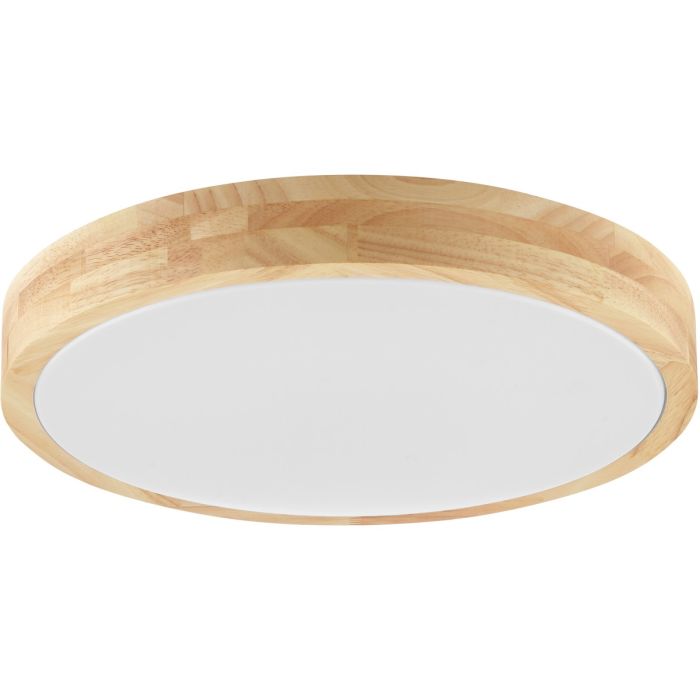 Brilliant G81105/75-BR Plafonniere Moreen hout 34cm