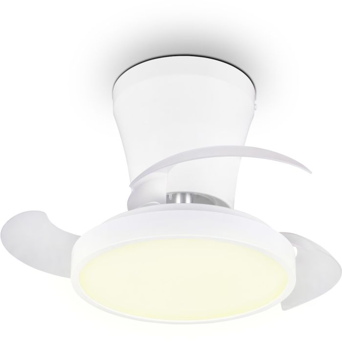 Trio  R69512101-TR Plafondventilator Moss wit 22cm