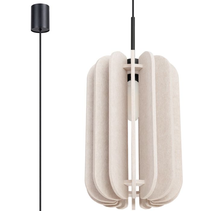 Soll SOL1857 Hanglamp Mula beige vilt 27cm