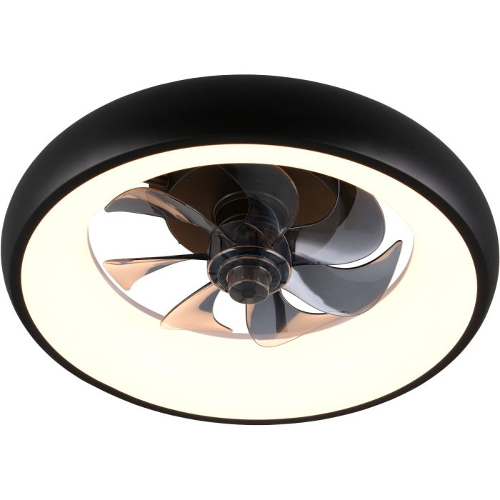 Trio  R69182132-TR Plafondventilator Muonio zwart 40cm