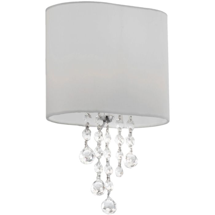 Searchlight SL-1051-1CC Wandlamp Nina wit 18cm