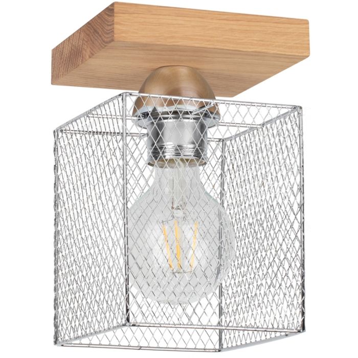 Spot BT-8175174 Plafondlamp Norman eik 14cm