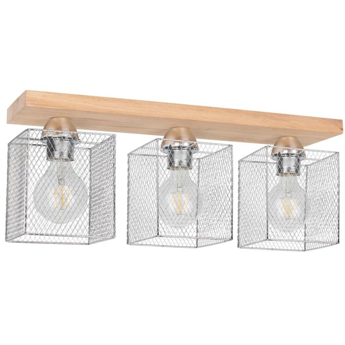 Spot BT-8175374 Plafondlamp Norman eik 55cm