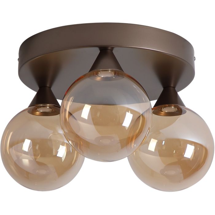 Searchlight SL-26302-3BZ Plafondlamp Opus Lux champagne 40cm