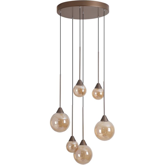 Searchlight SL-26303-6BZ Hanglamp Opus Lux champagne 50cm