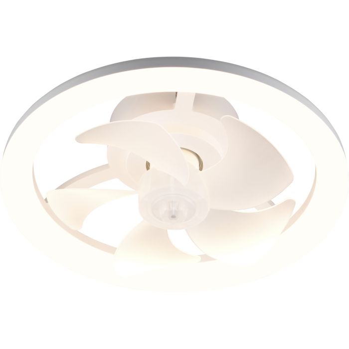 Trio  R69172131-TR Plafondventilator Pajala wit 40cm