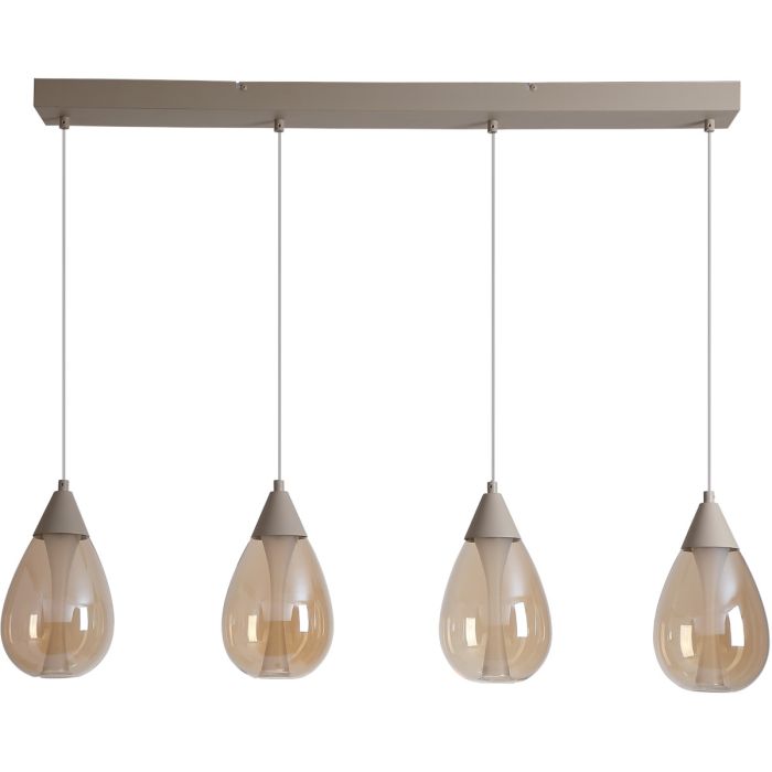 Searchlight SL-35110-4SA Hanglamp Pear zand 105cm