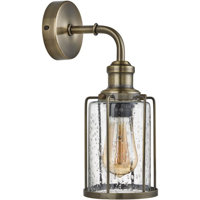 Searchlight SL-1261AB Wandlamp Pipes brons 33cm 