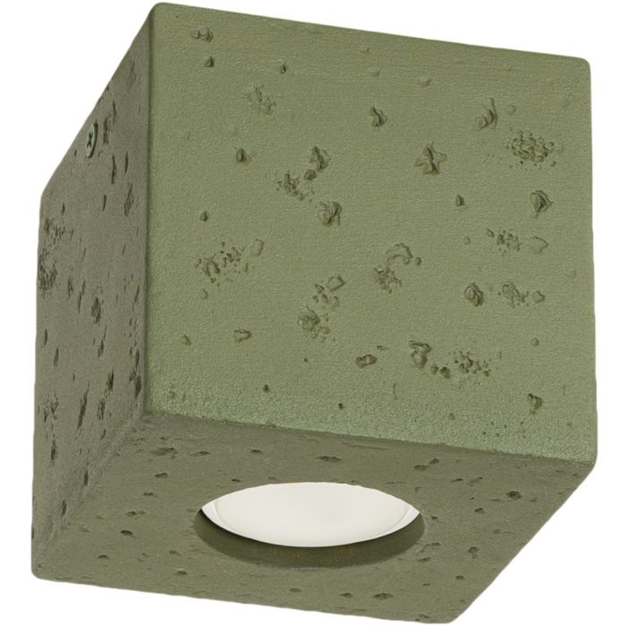 Soll SOL1845 Plafondlamp Quad beton groen 10cm