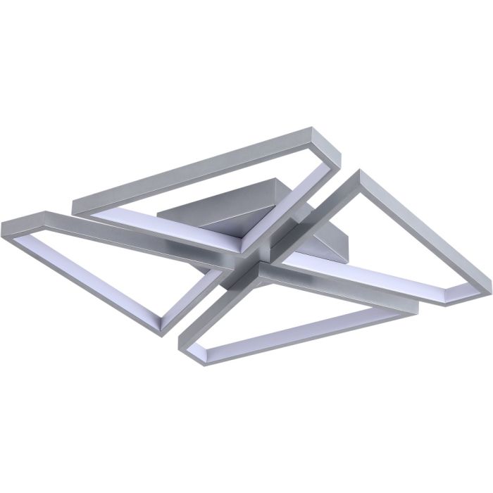 Searchlight SL-36520SI Plafonniere Quatro zilver 40cm