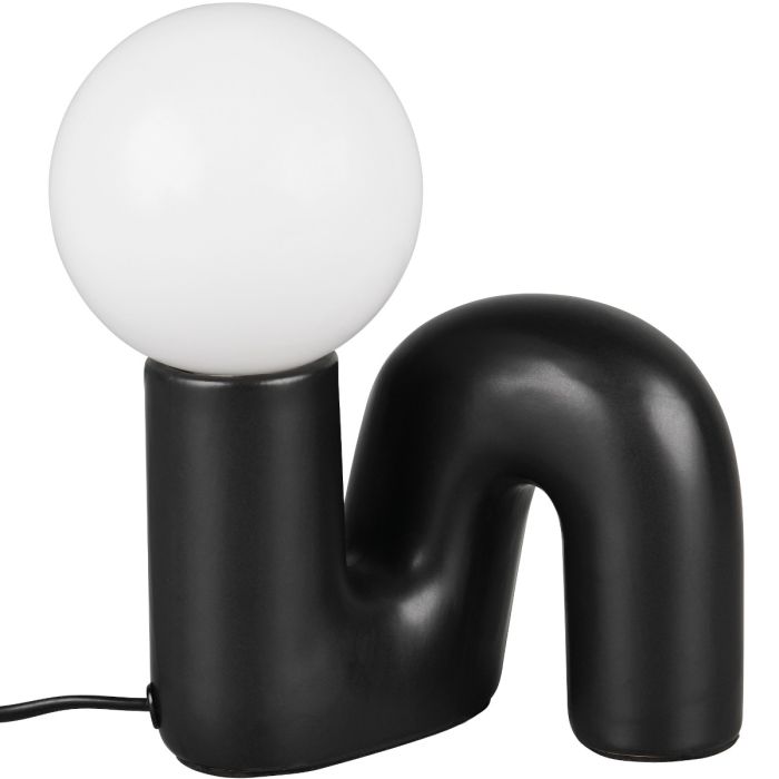 Trio  R56821002-TR Tafellamp Quinn zwart 22cm