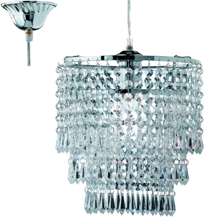 Trio  R1147-06-TR Hanglamp Orient chroom 25cm