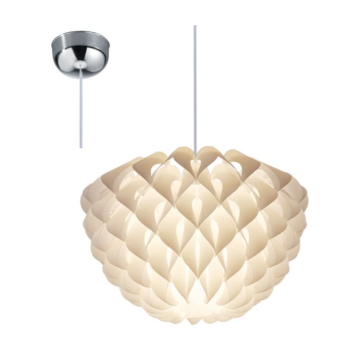 Trio  R30540101-TR Hanglamp Tilia wit 40cm
