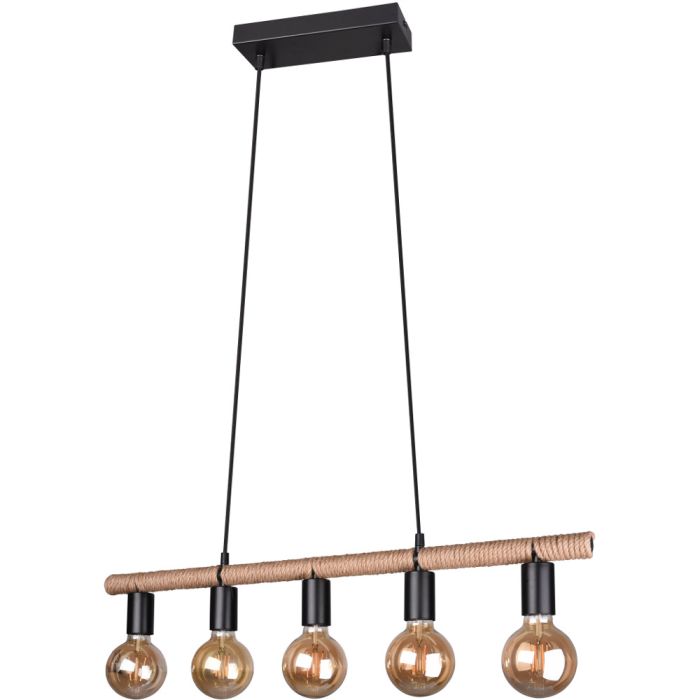 Trio  R30605032-TR Hanglamp Einar scheepstouw 80cm