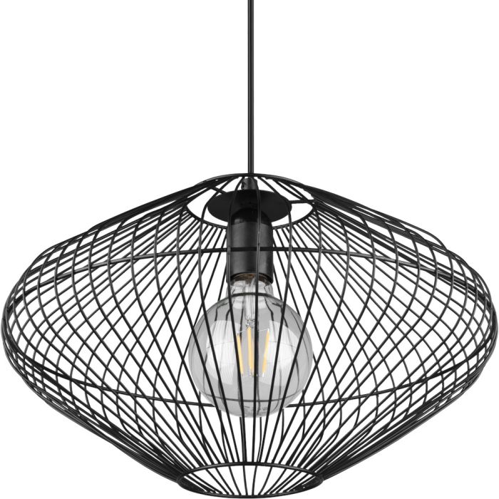 Trio  R30831032-TR Hanglamp Cobain zwart 38cm