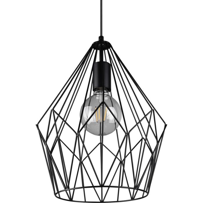 Trio  R30971032-TR Hanglamp Cage zwart 30cm