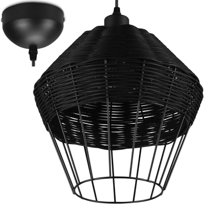 Trio  R31261902-TR Hanglamp Bork zwart 30cm