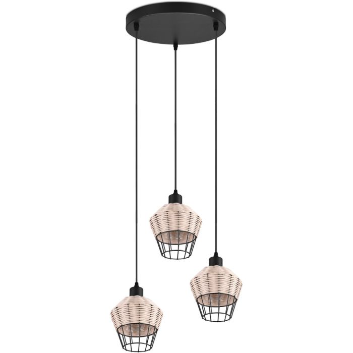 Trio  R31263336-TR Hanglamp Bork rotan 41cm