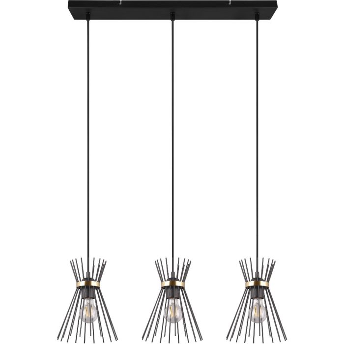 Trio  R31533080-TR Hanglamp Rod zwart 82cm