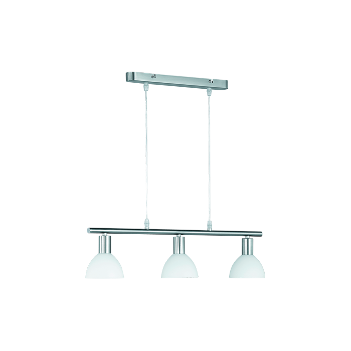 Trio  R335110307-TR Hanglamp Dallas staal 61cm