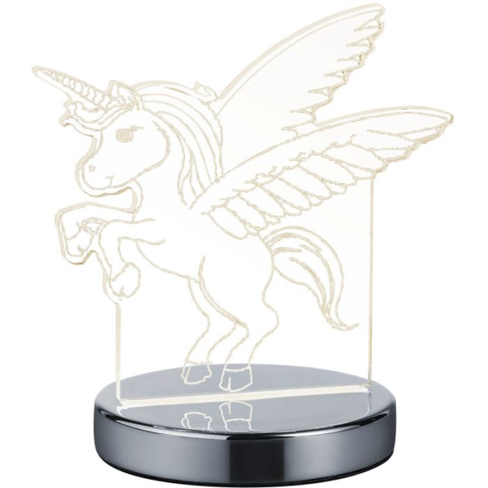 Trio  R52491106-TR Tafellamp Karo helder 18cm